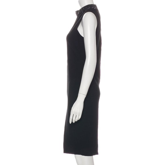 MILLY Black Knee-Length Dress - Picture 2 of 3